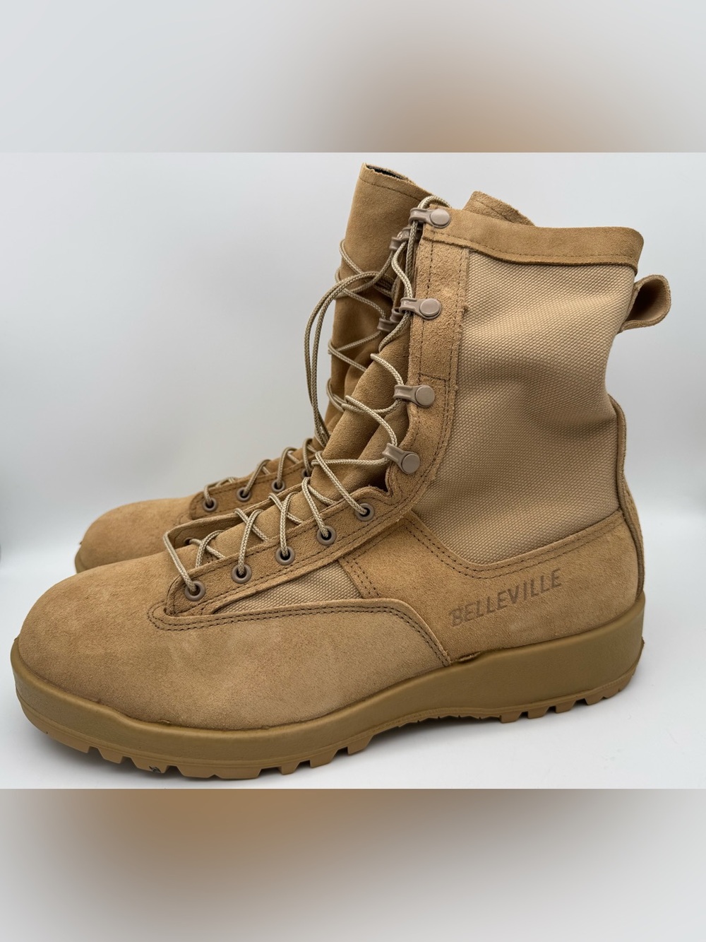 Belleville 790V Tan Combat Boots  Gore-Tex Vibram Sole Men Size 12.5 Regular